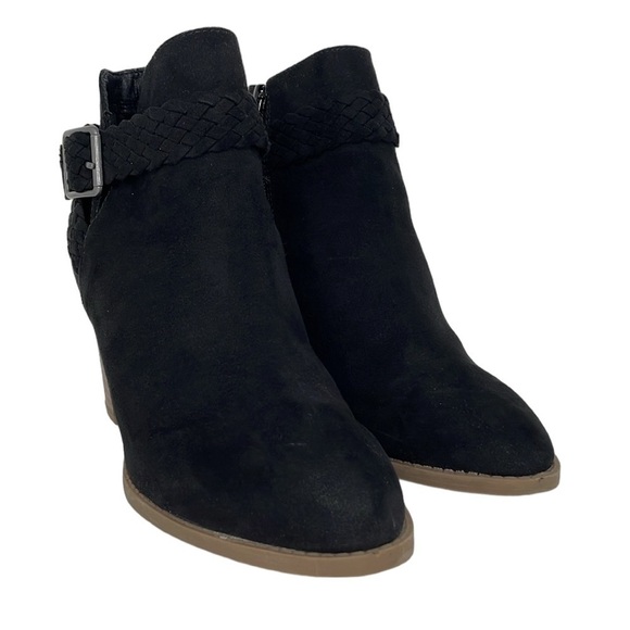 SM New York Boots Women's 6.5 Black Barbie Ankle Bootie Zip Pointed Toe - Picture 6 of 17